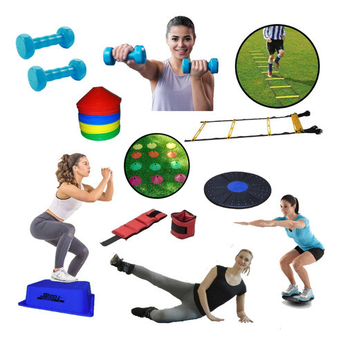 Set De Entrenamiento Funcional N°6 Kit Para Entrenar 0