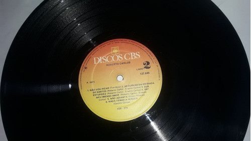 Lp S/capa Roberto Carlos As Curvas De Estrada De Santos 1971 1