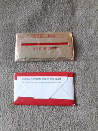 2 Hojitas De Afeitar De Colección 1