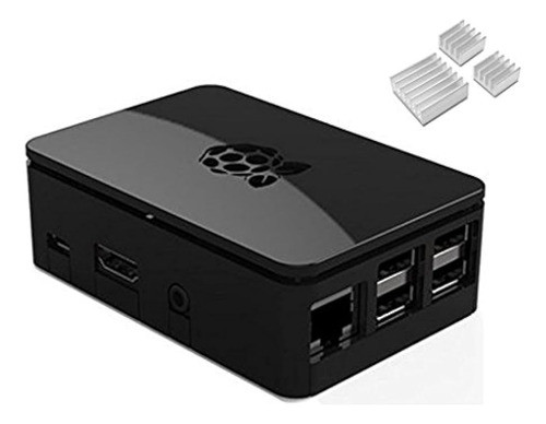 Caja De Caja Protectora Negra Para Raspberry Pi Modelo B 2 3 0