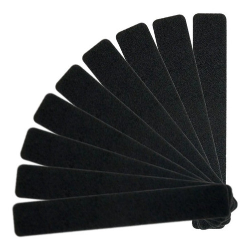 Pack De 25 Limas Para Uñas Rectangulares Negras 180 240 0