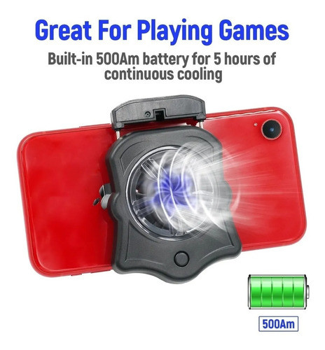 Enfriador Cooler Celular Recargable Juegos Cuidado Equipo 1