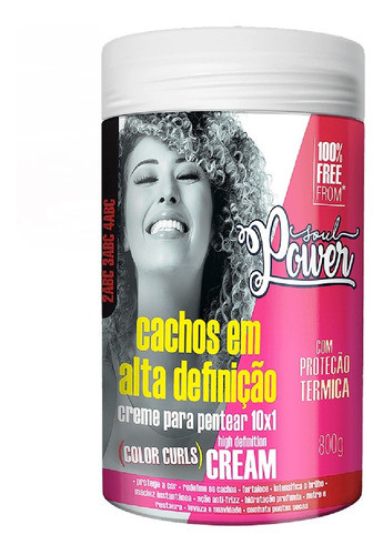 Creme Para Pentear Soul Power 10x1 Alta Definição 800g 0