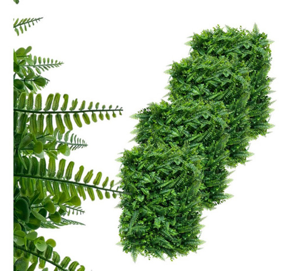 9 Painéis Samambaia Com Eucalipto Jardins Artificiais Com Uv 0
