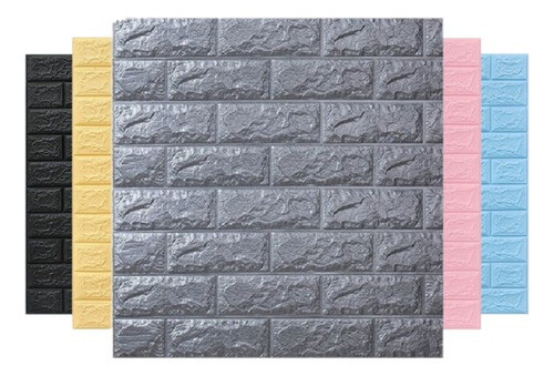 Placas Autoadhesivas Para Pared 70x77x6 Mm- Panel-decoración 0