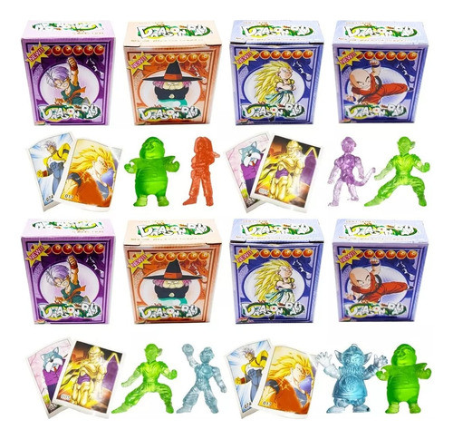 10 Cajas Con Muñecos Y Sticker Dragon Ball Z Souvenir Piñata 1