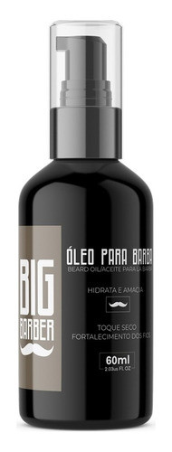 Óleo Para Barba Big Barber 60ml Barbearia Kit Com 6 Unidades 1