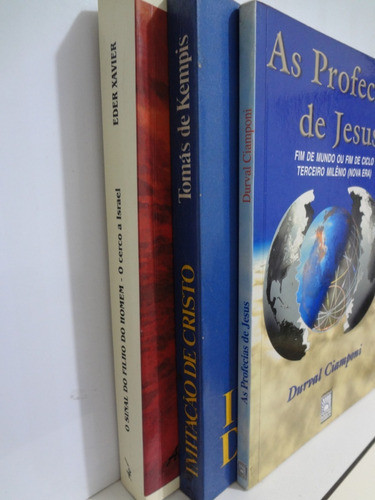 3 Livros Cristo Imitação De Cristo Profecias De Jesus E Outr 1