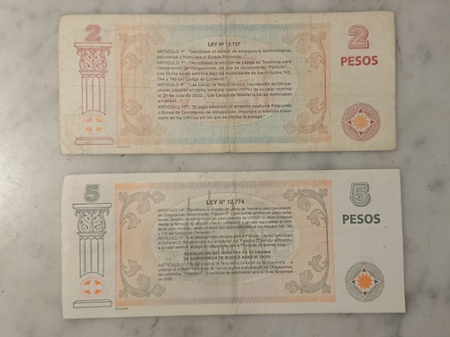 Billetes Patacón Provincia De Buenos Aires Fuera De Circulac 1