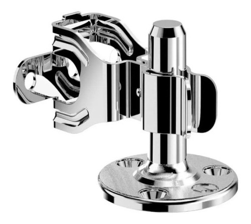 Kit 06 Peças Prendedor Fixador De Porta Piso Cromado Soprano 0
