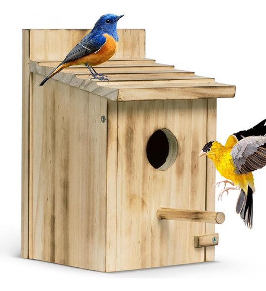 Casas De Pájaros Para Exteriores, Casas De Pájaros Azules De 0