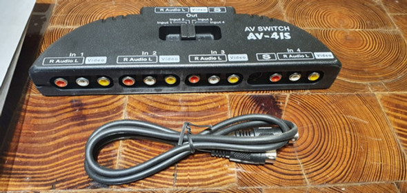 Selector Audio Video 4 Entradas 1 Salida + Video Full 1