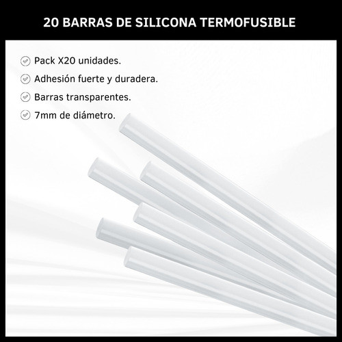 Barras De Silicona Pack 10 Unidades Pegamento Para Pistola 1