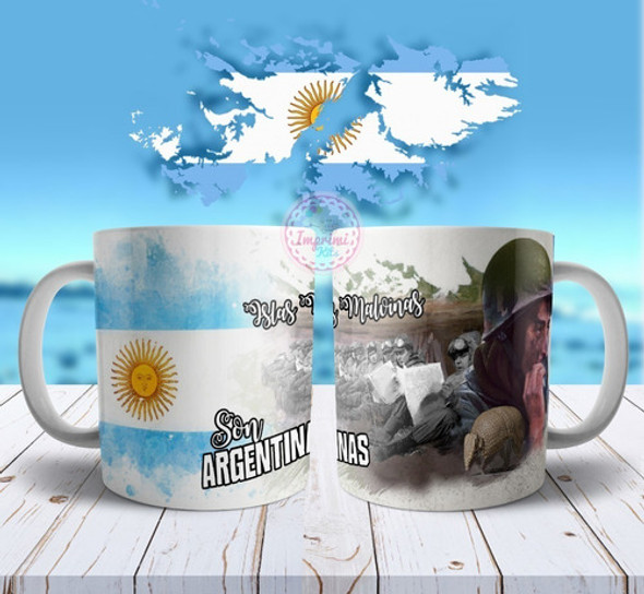 Plantillas Tazas Islas Malvinas Argentinas Sublimar Mockup 0