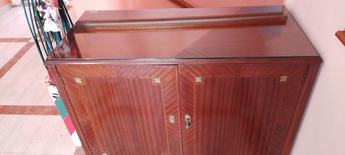 Combinado Philco Antiguo Excelente Estado .mueble Con Vidrio 1