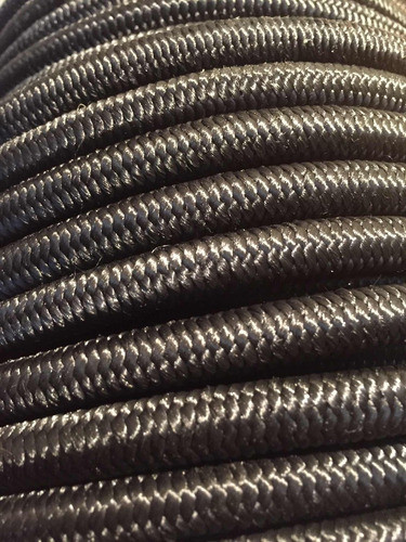 Soga Elastica 10mm Para Tensores Pilates Negra X 50 Metros 1
