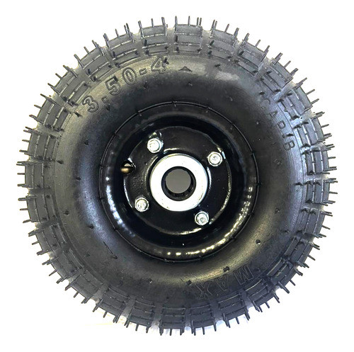 Pneu 3.50-4 Completo Com Roda E Câmara De Ar Rolete 7/8 Max 1