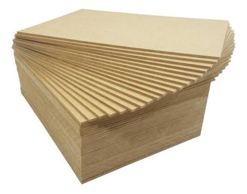 Kit 3 Placas Chapa Mdf Cru 3mm 50x45 Cm Quadro Artesanato 1