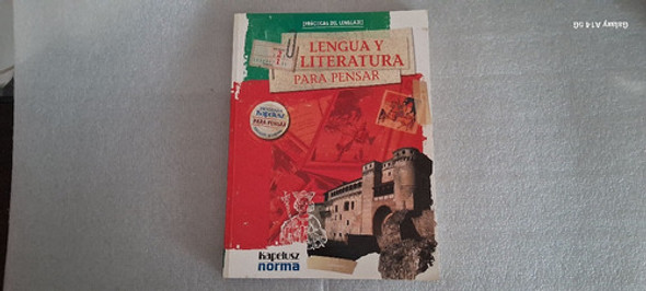 Lengua Y Literatura Para Pensar 2/1 Kapelusz 0