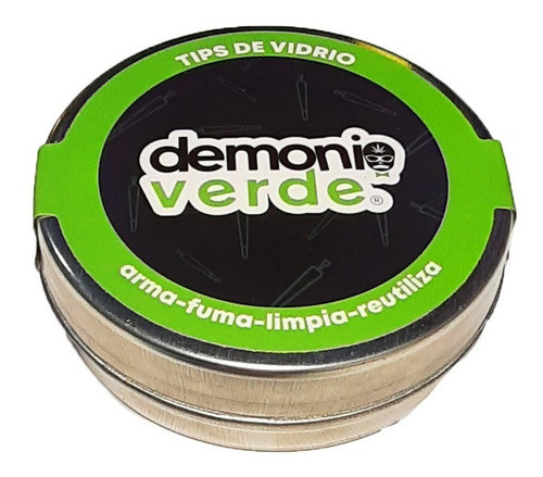 Filtro De Vidrio 5u. Demonio Verde Tips Boquilla Grande 8mm 0
