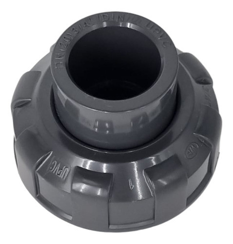 Conexão União Rosqueável 25mm Pvc Cinza/chumbo Para Aquários 0