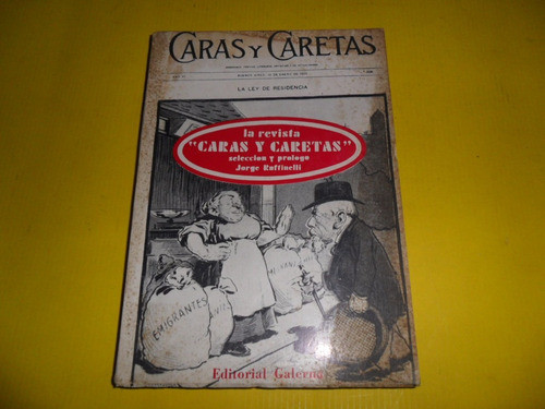 Caras Y Caretas Jorge Ruffinelli Galerna 1968 0