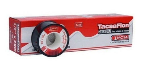 Pack X 5 Unidades Cinta Teflon 1/2 X 10 Metros Blanca Tacsa 0