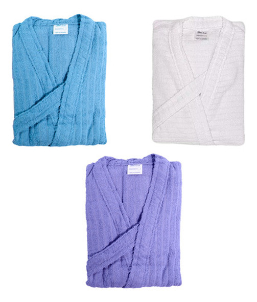 Kit 3 Roupão De Banho Infantojuvenil Tamanho 14 100% Algodão 0