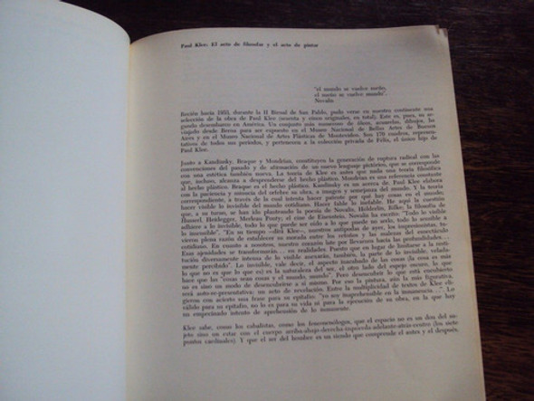 Paul Klee. Catalogo Exposicion Museo Artes Plasticas 1970 1