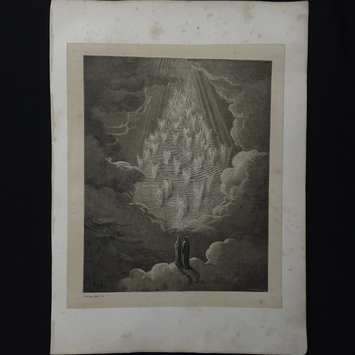 Grabado Original Año 1872 Gustavo Dore Divina Comedia Par 13 1