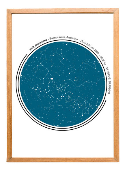 Mapa Estelar Personalizada. Modelo Digital 0