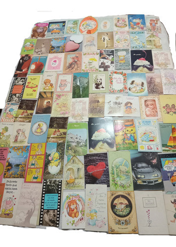 Antiguas Tarjetas Postales Pack 73 Saludos 70 80 90 S 0