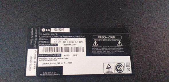 Placa Fuente Tv LG 43lj5500 1
