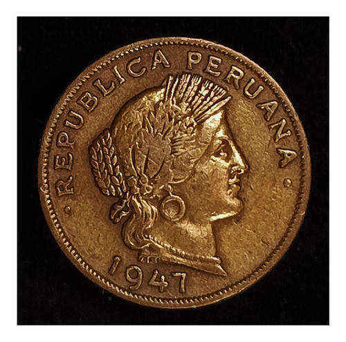 Perú 20 Centavos 1947 Excelente Km 221.2 0