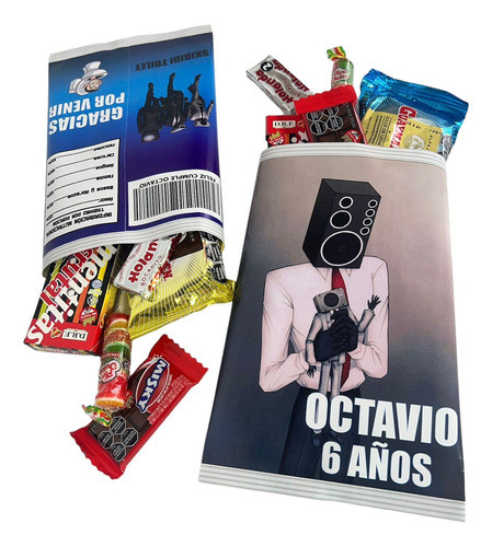 Bolsas Chipbag Personalizadas X 15 Skibidi Toilet 0