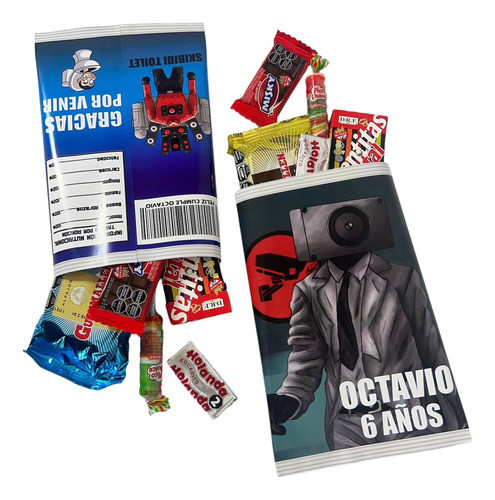 Bolsas Chipbag Personalizadas X 15 Skibidi Toilet 1