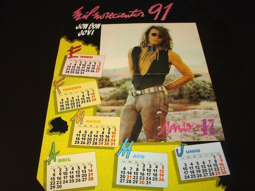Poster New Kids On The Block * Jon Bon Jovi * 42 X 28 (e060) 1