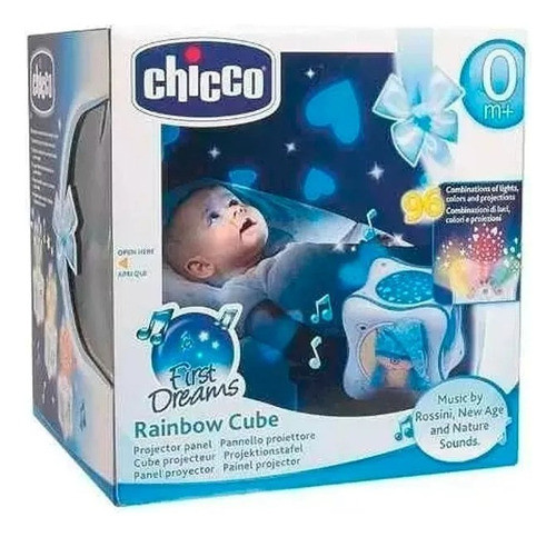 Chicco Proyector Rainbow Cube Celeste 24302 0