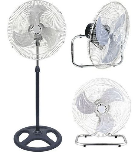 Ventilador 220v 60w 3 Aspas 3 En 1 Pie/piso/pared Ls88a Hlc 0