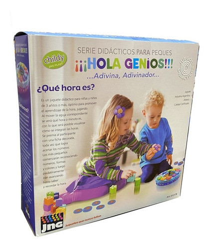 Juego Didactico Hola Genios Que Hora Es Art 12178 Loonytoys 1