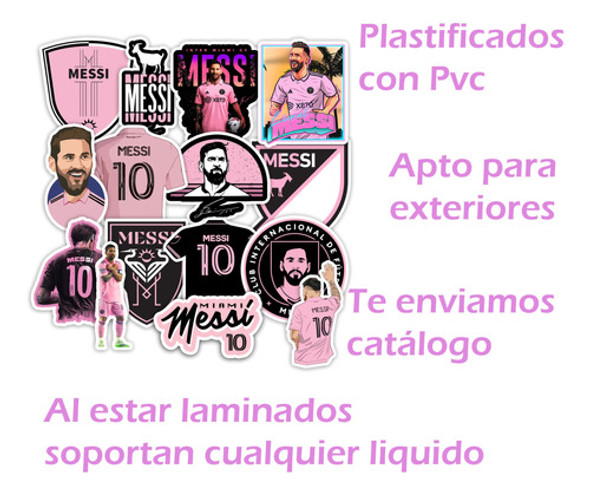 Stickers Inter Miami Messi 15 Unidades 4x4 Cm Pvc Plastifica 1 Stickers Inter Miami Messi 15 Unidades 4x4 Cm Pvc Plastifica 1