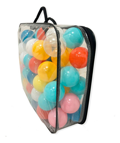 Bolsa X100 Pelotas De Colores Plásticas Infantil 1