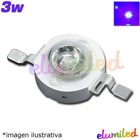 11 Led Chip 3 Watts Uv Ultravioleta 390-395 Nanometros 1