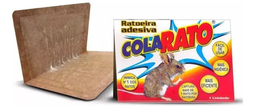 Ratoeira Adesiva Pega Gruda Cola Rato - Kit C/5 Unidades 1