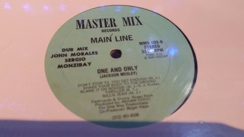 Main Line One And Only (jackson Medley) Vinilo Maxi Usa Raro 0