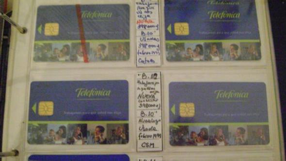 Tarjeta Telefonica Coleccion Telefonica Serie B.10 Nva 1