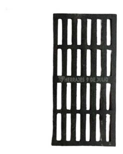 Rejilla Rectangular Fundición De Hierro 20x40 Cm Sin Marco 0
