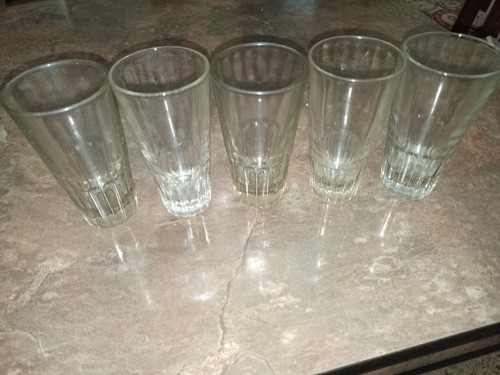 Vaso Robador Antiguo De Bar O Pulpería,cantidad 5,alt.11 Cm 1