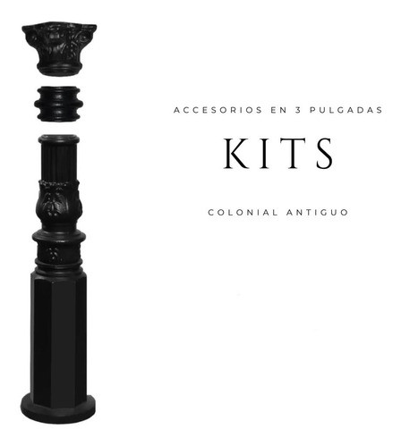 Kit De Accesorios Para 3 Pulgadas Modelo Colonial Antigua 0