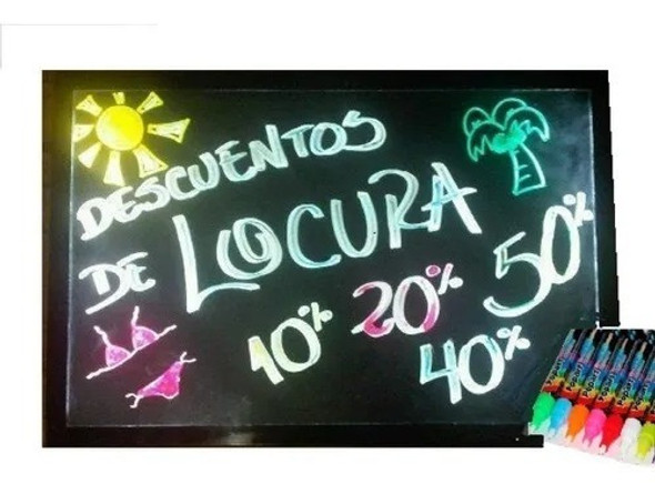 Pizarra Led - Cartel Led Rgb 40 X 60 Cm.+ Envío Incluido 1